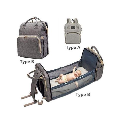 Sac à Dos à Langer avec Lit Bébé Pliable – Maternité Pratique et Portable