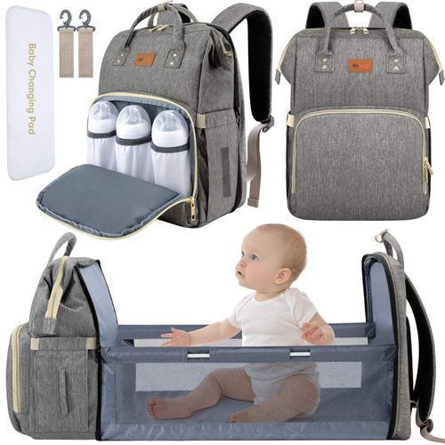 Sac à Dos à Langer avec Lit Bébé Pliable – Maternité Pratique et Portable