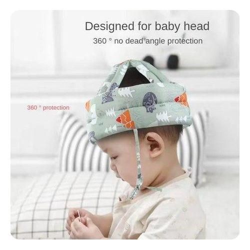 🛡️ Casque de Protection Anti-Choc Bébé – Coton Doux & Sangle Ajustable