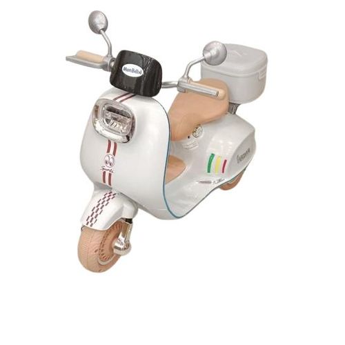🛵 Moto Électrique Vespa 12V Enfant – Scooter 3 Roues avec MP3