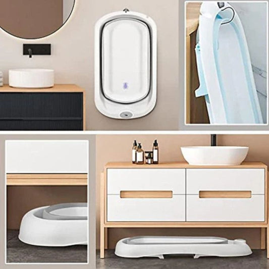🛁 Ensemble Baignoire Pliable Nouveau-Né / Tout-Petit – 4 Pièces